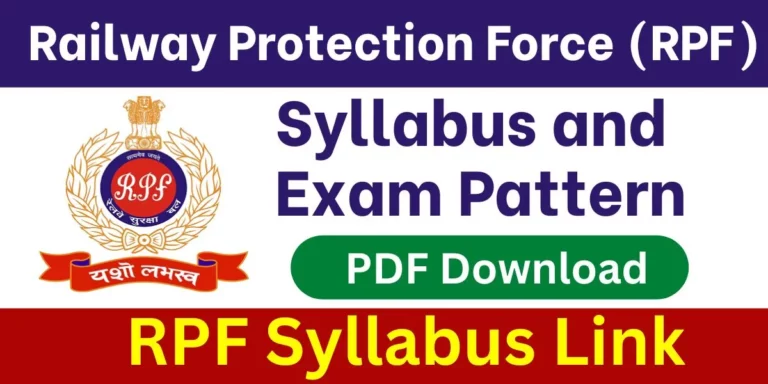 RPF Constable Syllabus & Exam Pattern 2022