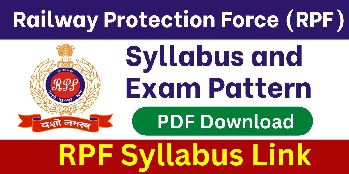 RPF Constable Syllabus 2023 PDF Download With Exam Pattern - Class Syllabus