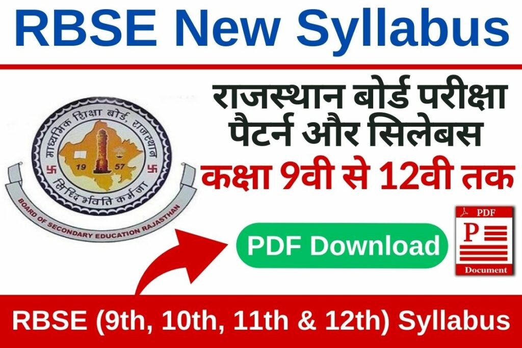 Rajasthan Board Syllabus 2024